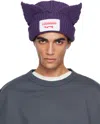 Charles Jeffrey Loverboy Purple Chunky Ears Beanie In Purple