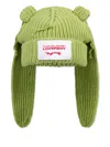 Charles Jeffrey Loverboy Rabbit-ear Beanie Hat In Green