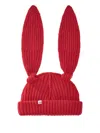 Charles Jeffrey Loverboy Rabbit-ears Beanie Hat In Red