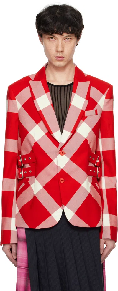 Charles Jeffrey Loverboy Red Glasgow Blazer