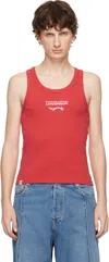 Charles Jeffrey Loverboy Red Logo Tank Top In Red