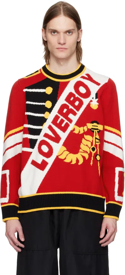 Charles Jeffrey Loverboy Intarsia-logo Sweater In Multicolor