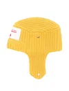Charles Jeffrey Loverboy Ribbed Cotton Beanie In Yellow