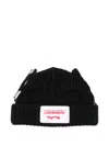 Charles Jeffrey Loverboy Chunky Ears Wool Blend Beanie In Black