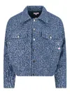 Charles Jeffrey Loverboy Sequin-embellished Denim Jacket In Blue