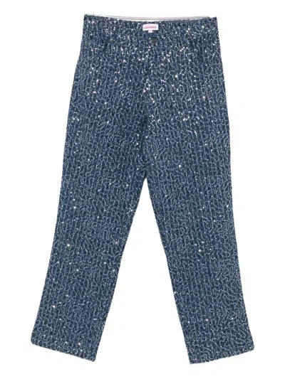 CHARLES JEFFREY LOVERBOY SEQUIN-EMBELLISHED JEANS