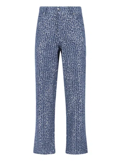 Charles Jeffrey Loverboy Sequin Jeans - Light Blue