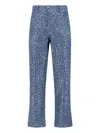 Charles Jeffrey Loverboy Straight Trousers With Sequin Embellishments And Pockets In Blue