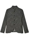 Charles Jeffrey Loverboy Single-breasted Tweed Blazer In Grey