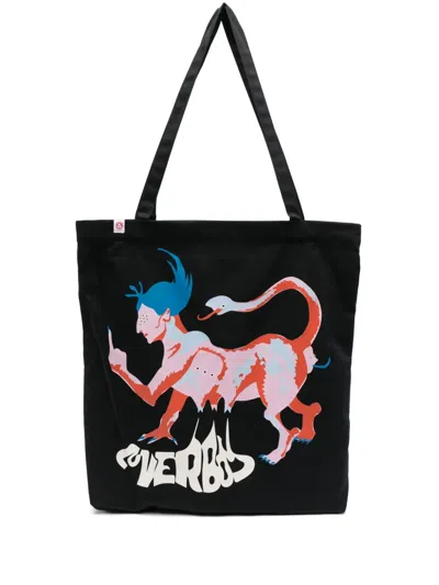 Charles Jeffrey Loverboy Snake Witch Tote Bag In Black