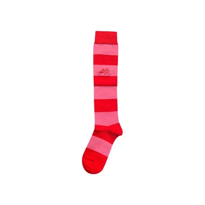 Pre-owned Charles Jeffrey Loverboy Sock Pack 'navy + White/coral + Pink' | Blue | Men's Size Onesize