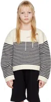 Charles Jeffrey Loverboy Ssense Exclusive Kids Off-white Stripe Sweater In Stripe