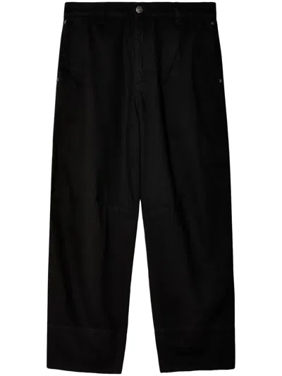 Charles Jeffrey Loverboy Straight-leg Cotton Jeans In Black