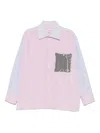 Charles Jeffrey Loverboy Striped Long-sleeve Shirt In Pink