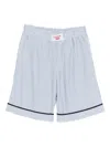 Charles Jeffrey Loverboy Striped Shorts In Blue