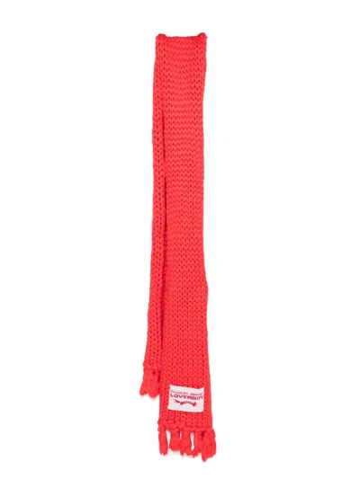 Charles Jeffrey Loverboy Supa Massive Scarf In Red