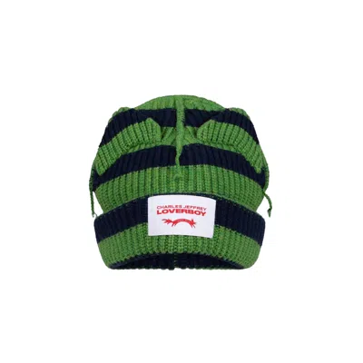 Charles Jeffrey Loverboy Supersized Chunky Ears Beanie In Green