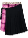 Charles Jeffrey Loverboy Tartan Check Pattern Shorts In Violett