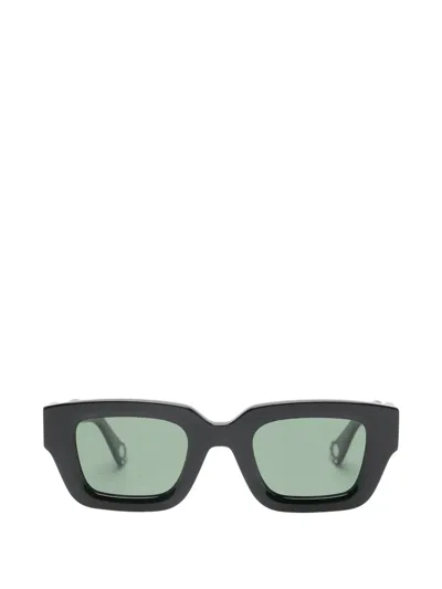 Charles Jeffrey Loverboy Topsy Turvy Square-frame Sunglasses In Black