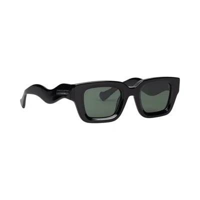 Pre-owned Charles Jeffrey Loverboy Topsy Turvy Sunglasses 'black' | Men's Size Onesize