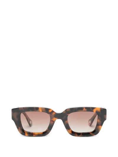 Charles Jeffrey Loverboy Topsy Turvy Sunglasses In Brown