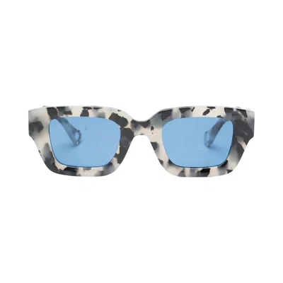 Pre-owned Charles Jeffrey Loverboy Topsy Turvy Sunglasses 'grey Tortoise Shell' | Men's Size Onesize