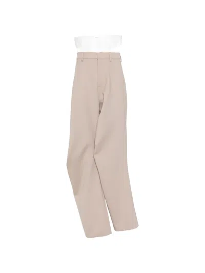 Charles Jeffrey Loverboy Topsy Turvy Trousers In Brown