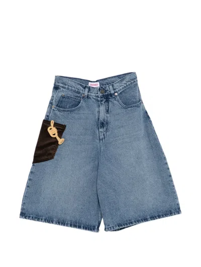 Charles Jeffrey Loverboy Trumpet-motif Shorts In Blue