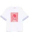 Charles Jeffrey Loverboy Turn Up T-shirt In White
