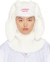 Charles Jeffrey Loverboy White Fluffy Rabbit Balaclava In White