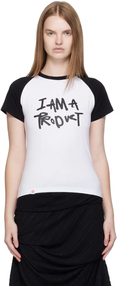 Charles Jeffrey Loverboy White Graphic Baby Raglan T-shirt