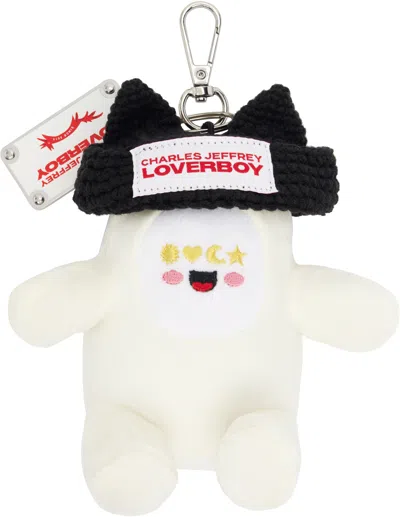 Charles Jeffrey Loverboy White 'gromlin' Plush Bag Charm