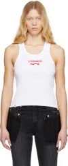 Charles Jeffrey Loverboy White Logo Tank Top In White And Red