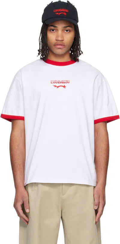 Charles Jeffrey Loverboy White Logo T-shirt