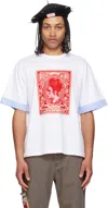 Charles Jeffrey Loverboy Turn Up T-shirt In White