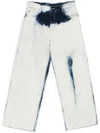 Charles Jeffrey Loverboy Wide-leg Jeans In Weiss