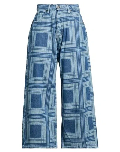Charles Jeffrey Loverboy Woman Jeans Blue Size L Cotton