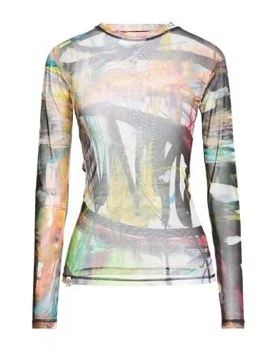 Charles Jeffrey Loverboy Woman Top Black Size L Polyester, Elastane In Multi