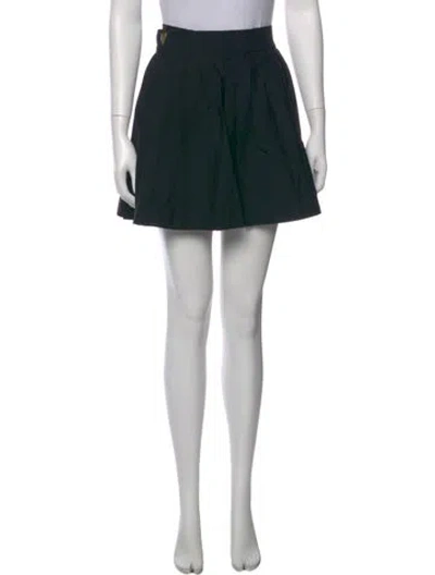 Pre-owned Charles Jeffrey Loverboy Wool Mini Skirt In Black