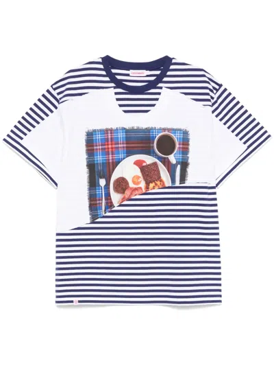Charles Jeffrey Loverboy X Auld Hag Double T-shirt In Blue