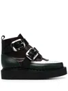 Charles Jeffrey Loverboy X George Cox Loverboy Boots In Green