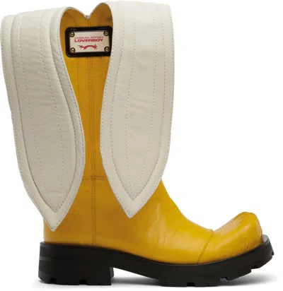 Charles Jeffrey Loverboy Yellow Banana Boots In Banana Yellow