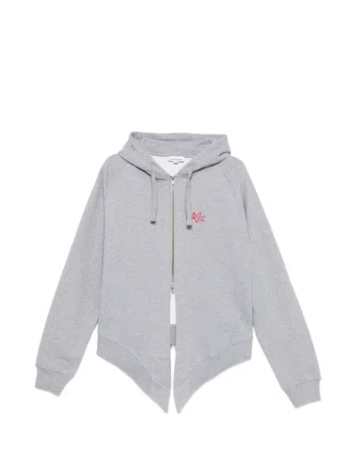 Charles Jeffrey Loverboy Zip-up Hoodie In Orange