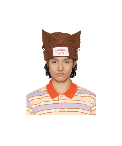 Charles Jeffrrey Loverboy Chunky Ears Beanie In Brown