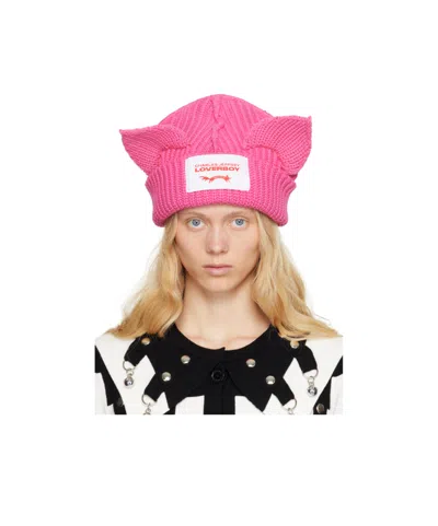 Charles Jeffrrey Loverboy Chunky Ears Beanie In Pink