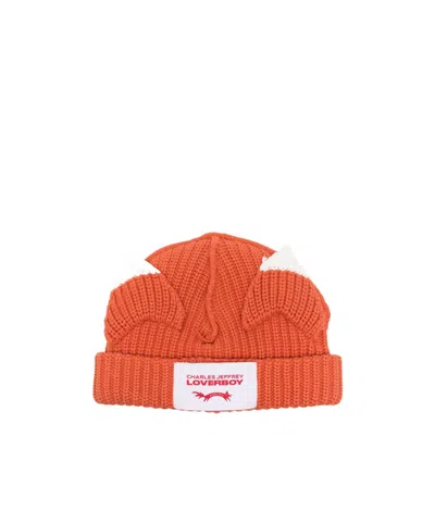 Charles Jeffrrey Loverboy Ear Detail Wool Hat In Red