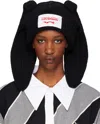 Charles Jeffrrey Loverboy Logo-patch Chunky-knit Beanie In Black