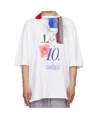 Charles Jeffrrey Loverboy Oversized '10' Year T-shirt In White
