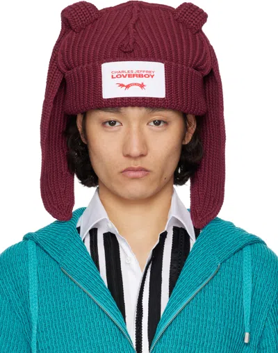 Charles Jeffrrey Loverboy Ribbed Knit Hat In Multicolor