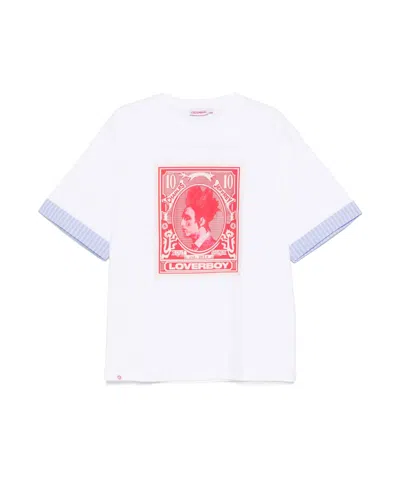 Charles Jeffrrey Loverboy Short-sleeved T-shirt In White
